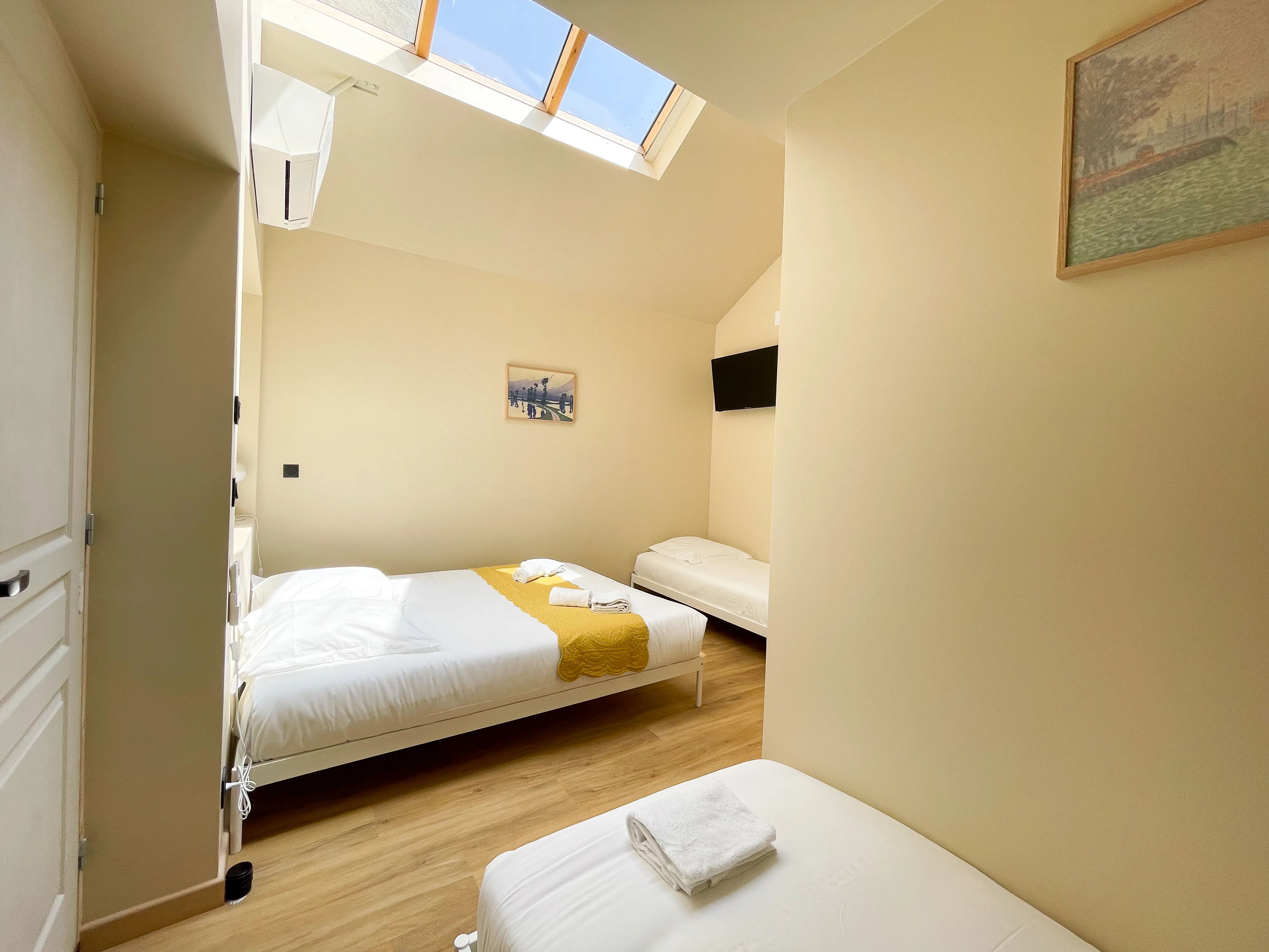 Chambre combles velux
